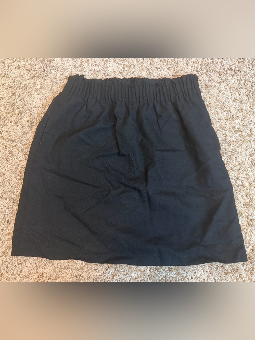 J Crew Black Elastic-Waist Women’s Skirt